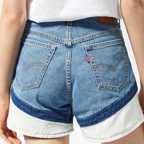 Levi’s High Waisted A-Line Mom Denim Shorts - Picture 4 of 8